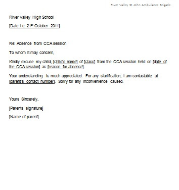 Doctors Excuse Letter Templates