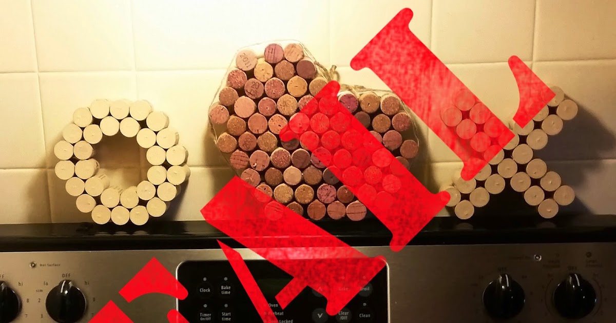 DIY Vintage Chic DIY Valentine's Day Wine Cork Hot Plates FAIL