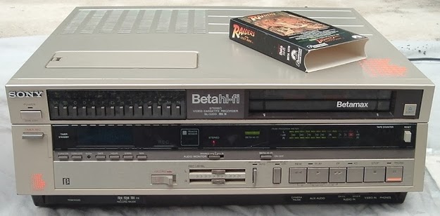 Your parents still holding on to the Betamax player, even though VHS had won the format war