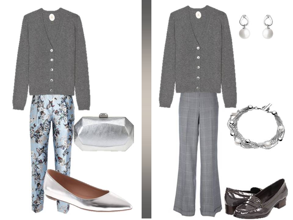 How to wear a grey vneck sweater The Vivienne Files