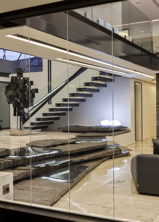 living-room and large office modern living room, open floor Modern design furniture