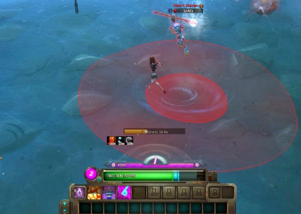 Wildstar Beta Combat Wildstar Beta combat ground effects
