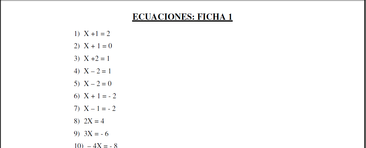 GRADOS DE LAS ECUACIONES grados de las ecuaciones: