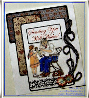 Card made using Doctor Jones digital stamp