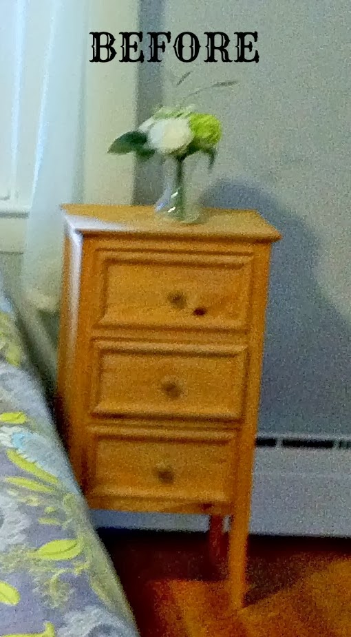 Shimmering Image DIY project Refinishing a Bedside Table