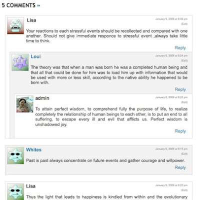 Threaded comments