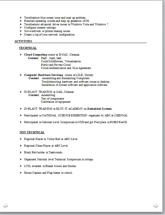electronic engineer resume format electronic engineer resume format