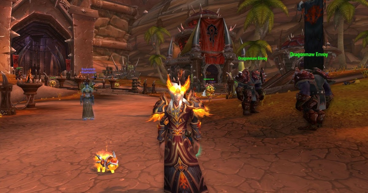 Master of World of Warcraft Transmogrification Flaming blood elf
