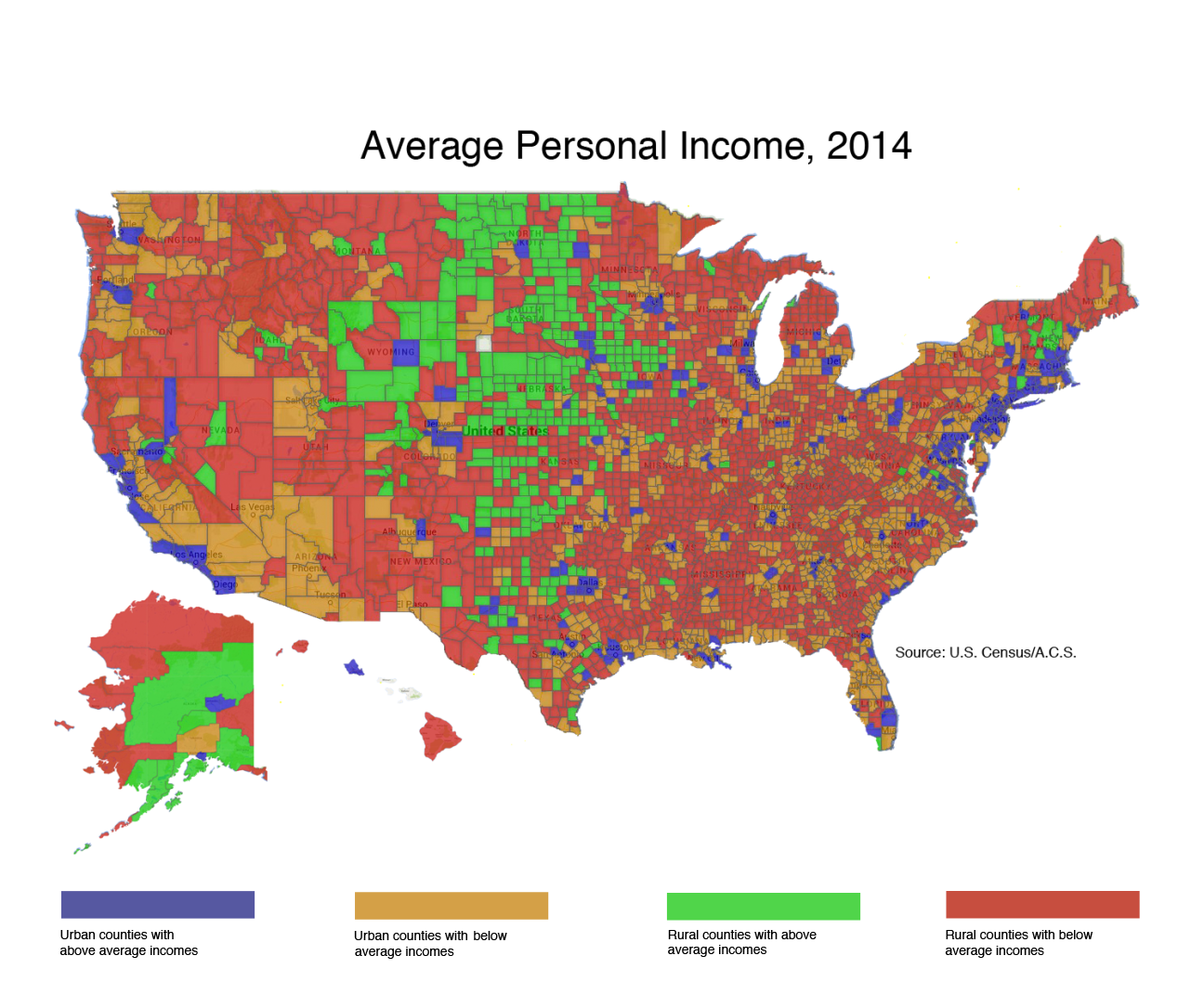 The Rural Blog Countylevel map shows more than 82 of rural counties
