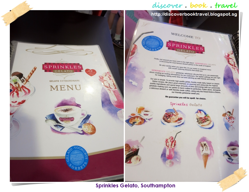 Restaurant Review Sprinkles Gelato, Southampton Discover . Book . Travel