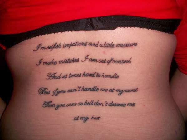 Girls Tattoos Quotes Girl Tattoos