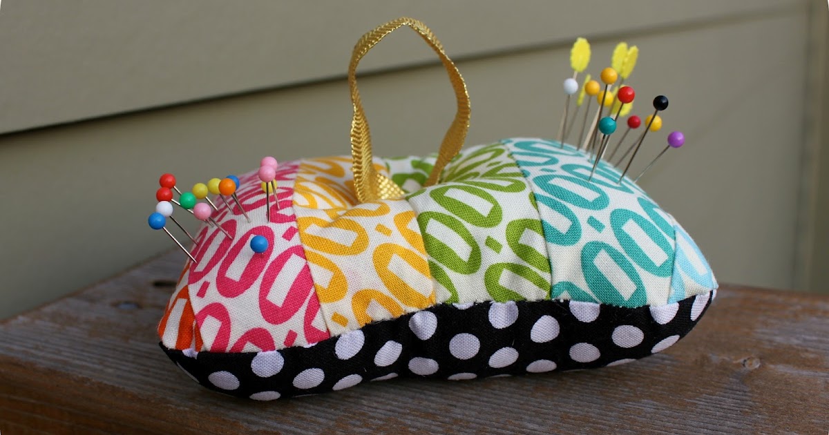 Sewing Over Pins Pezzy Scrap Pincushion