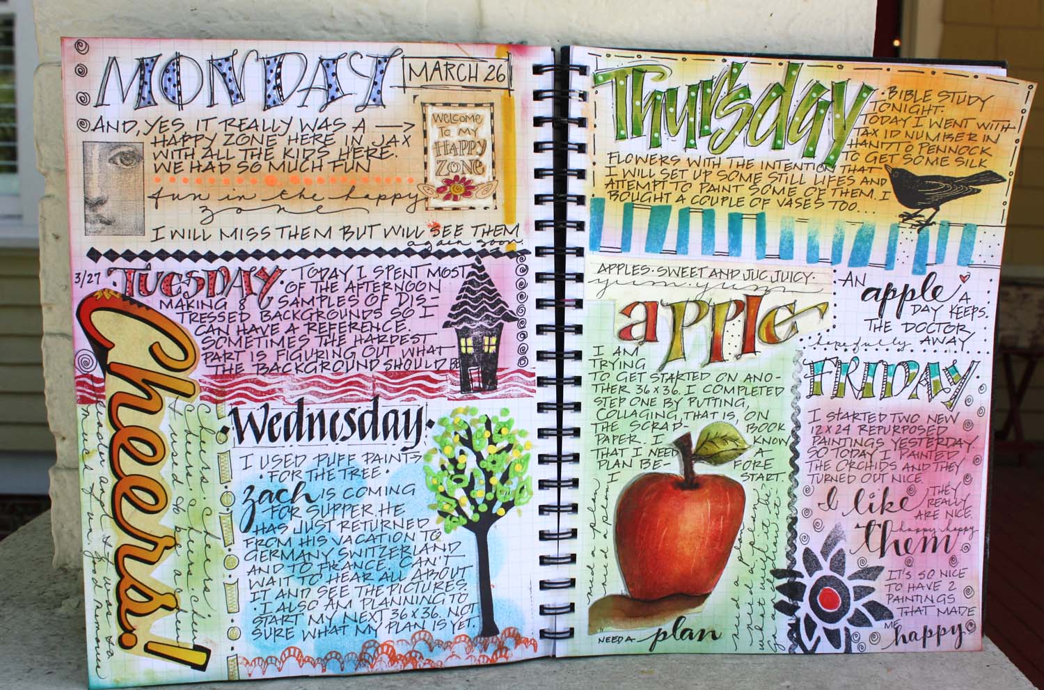 Art du Jour by Martha Lever Journal Page