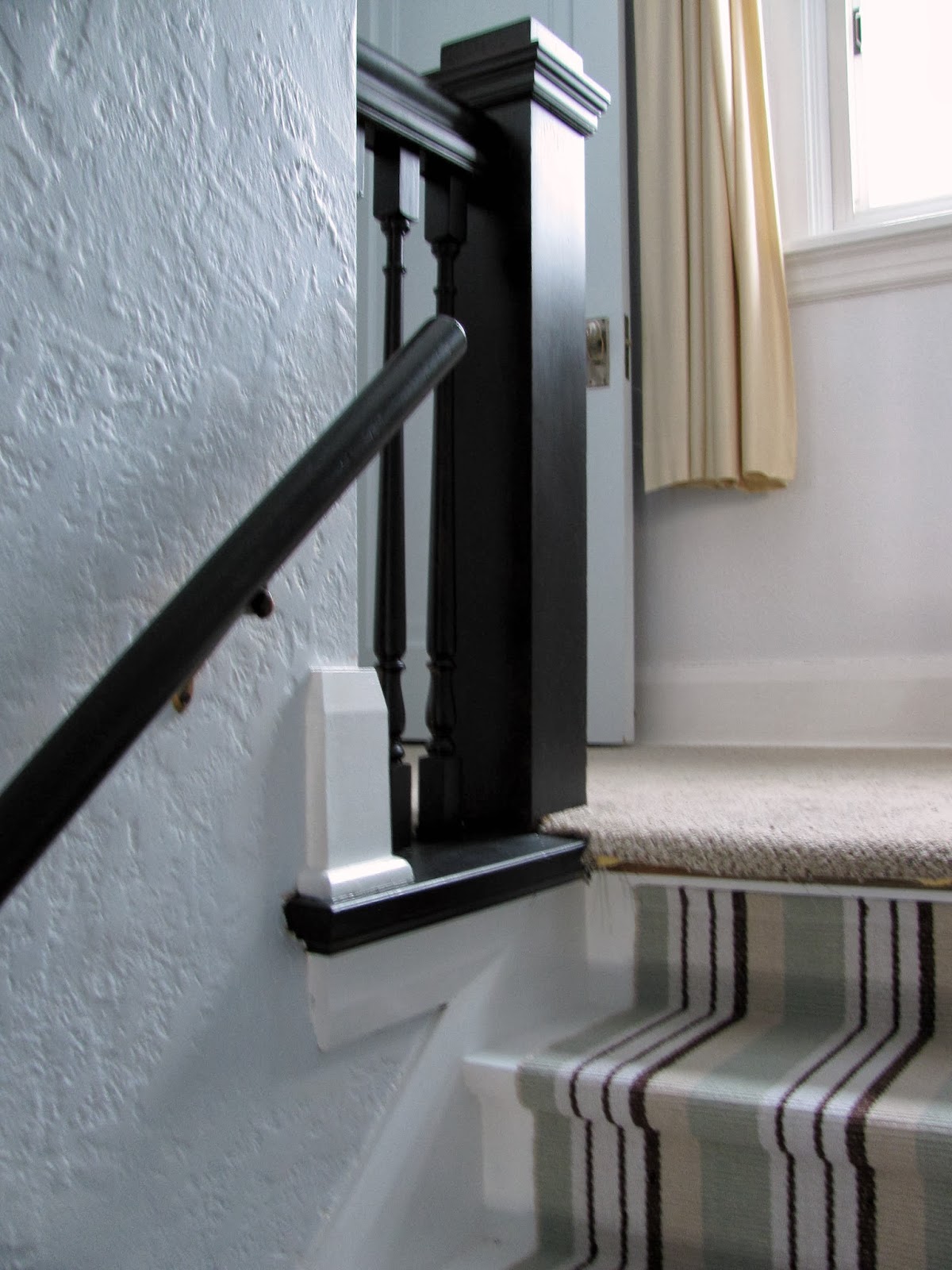 Dash and Albert stair runner installation