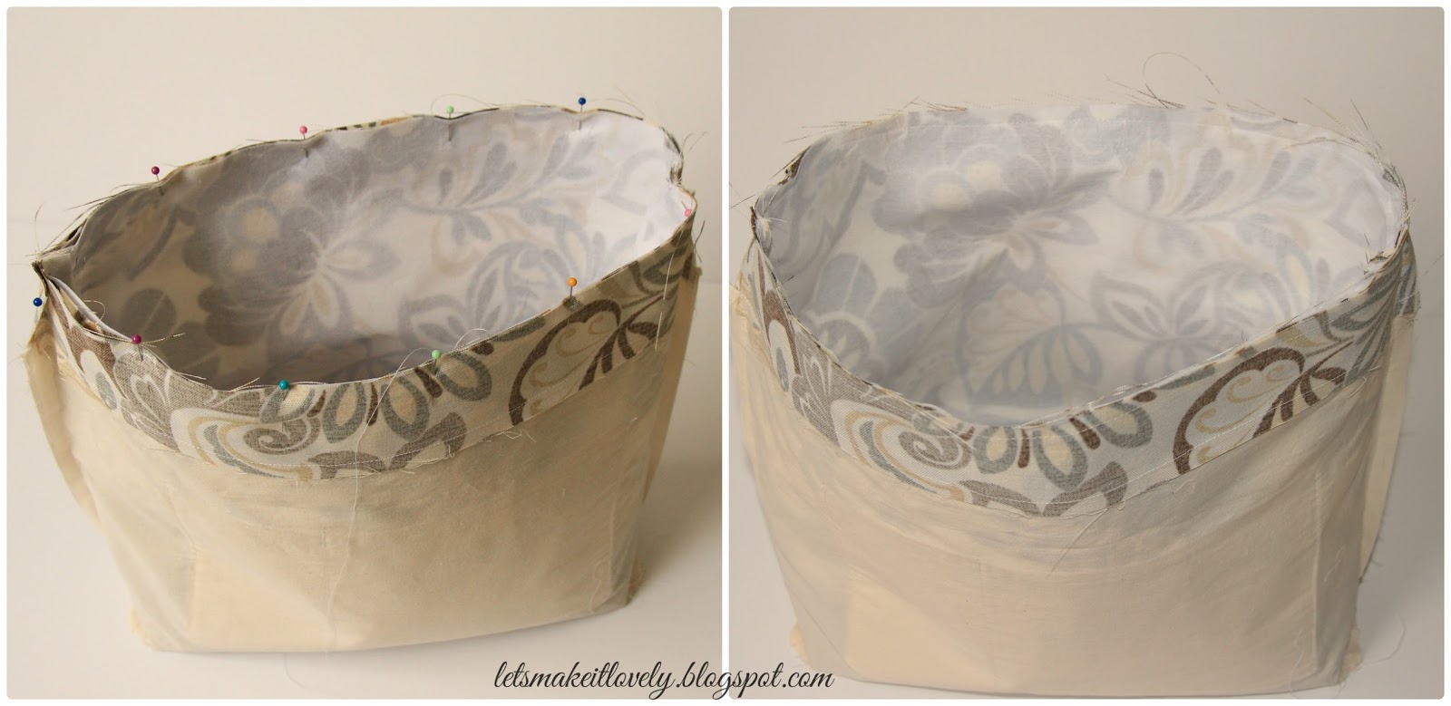 Let's make it lovely Faux Leather Base Tote Bag