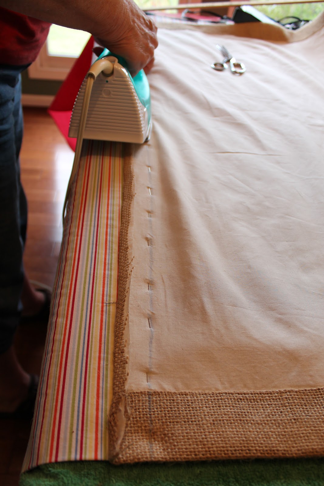 Living the Sweet Life How to Burlap Curtains