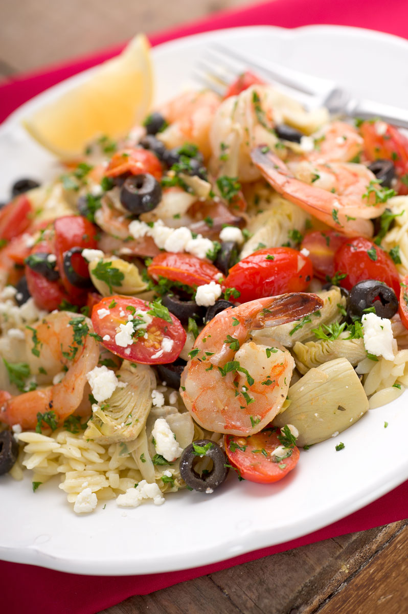 Sugar & Spice by Celeste Roasted Greek Shrimp with Orzo