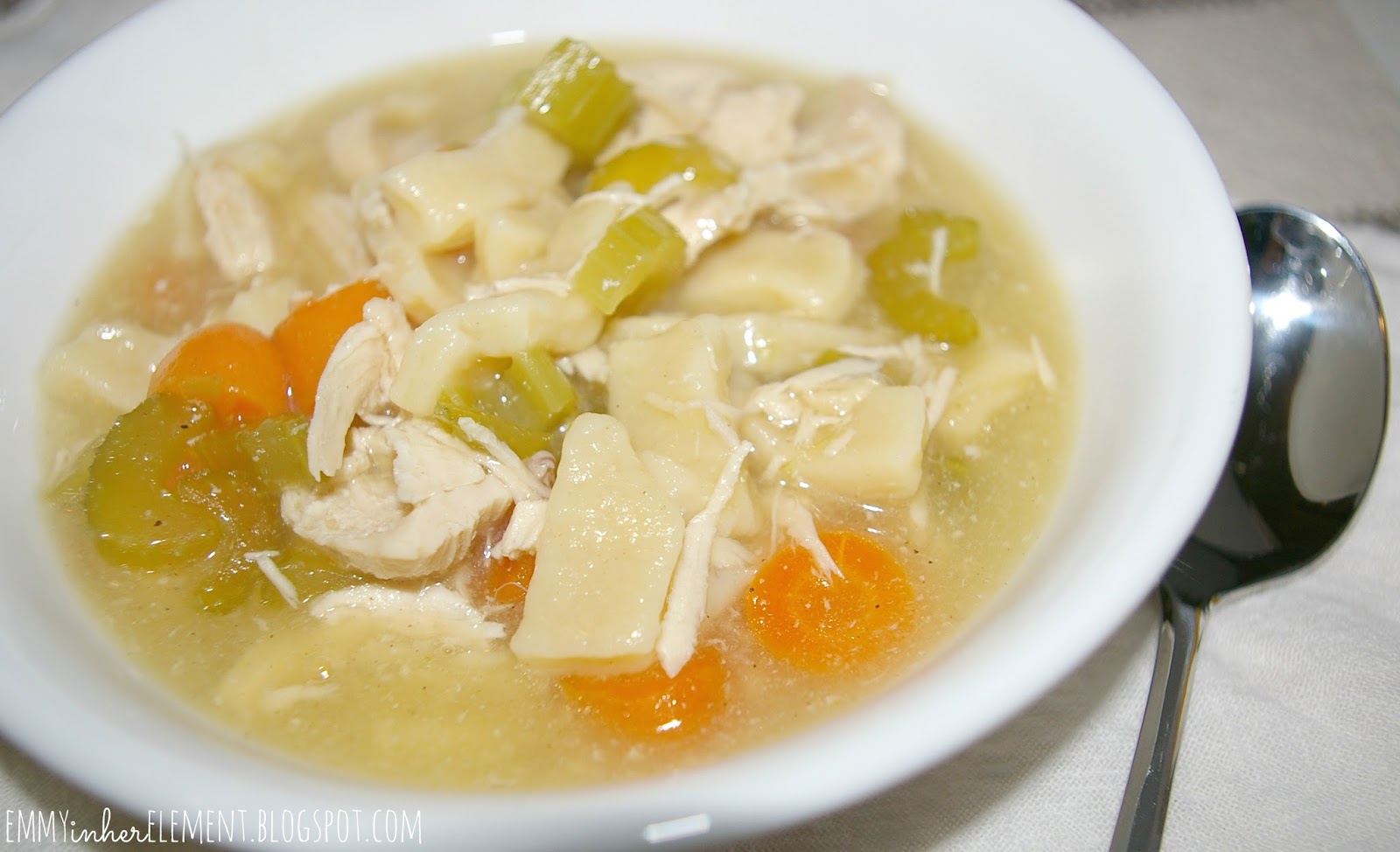 Emmy in her Element Homemade egg noodles... they're easier than you think!