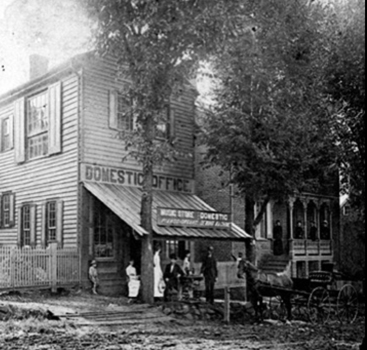 Historic photo. 19th century Salem, NC