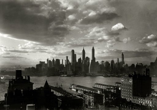 Старая фотография: Вид на Нью-Йорк в 1933 году