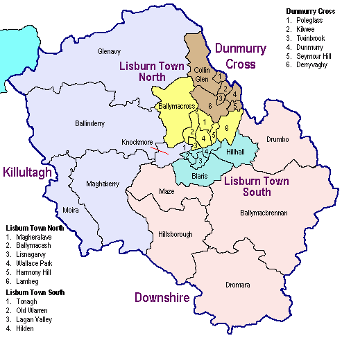 Lisburn Northern Ireland Map Lisburn County Map Area - Map Of Ireland City Regional Political