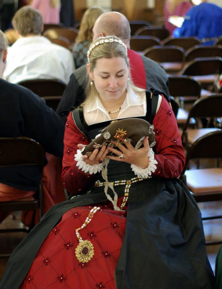 Jane Fox Historical Costumes: 14th Century Silk Brocade Gown- and I ...
