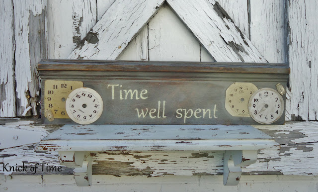 Repurposed Clock Faces Sign via Knick of Time