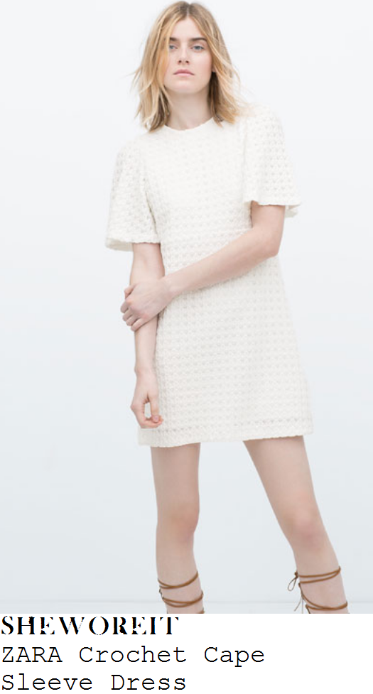 kim-sears-white-crochet-short-sleeve-dress-wimbledon