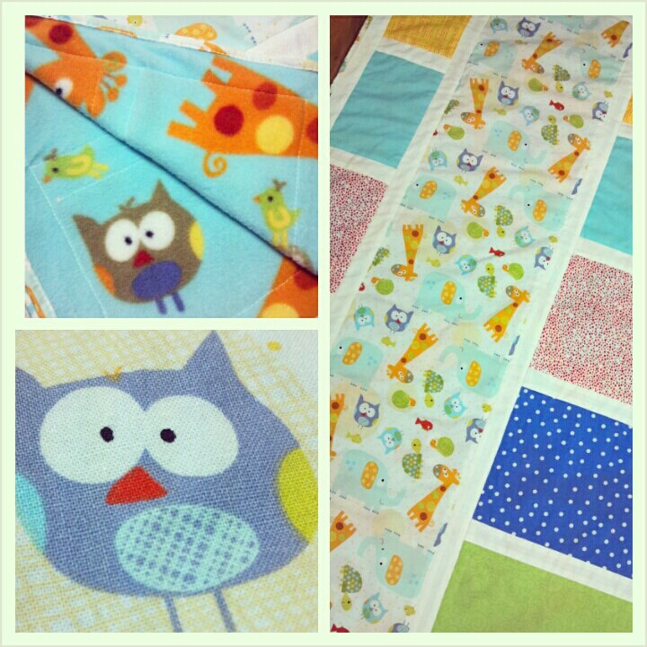 Free Baby Quilt Pattern: Easy Owl Crib Quilt Hyvaa Paivaa Textiles