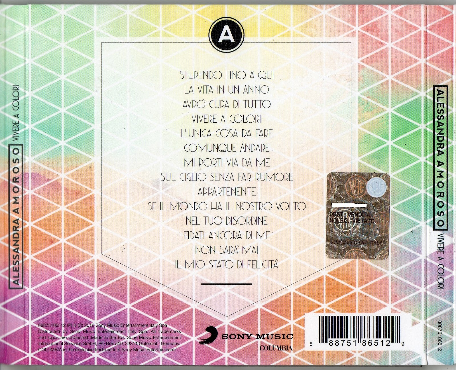 cd alessandra amoroso vivere a colori cd alessandra amoroso vivere a colori