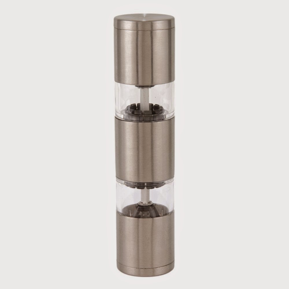 Ozeri Fresko Stainless Steel Salt and Pepper Mill and Grinder