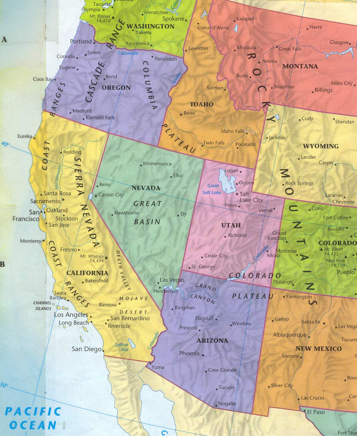 Fallout New Vegas - Map of West Coast Civilizations : imaginarymaps