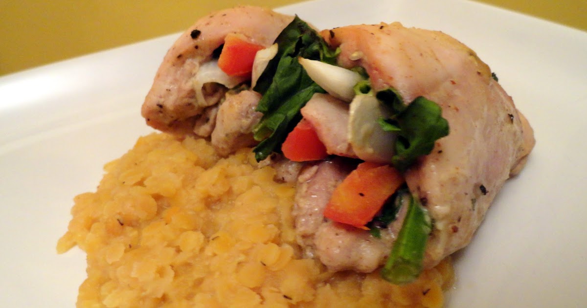 A Couple in the Kitchen Skinny Stuffed Tarragon Lemon Mustard Chicken