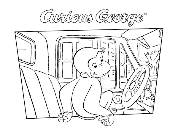 Curious George Coloring Pages Free