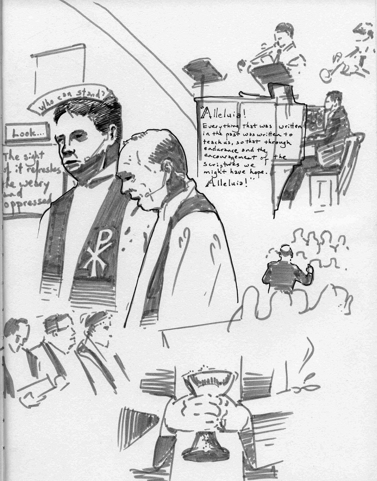 WELS Synod Convention opening service sketches — JJJaspersen Studios
