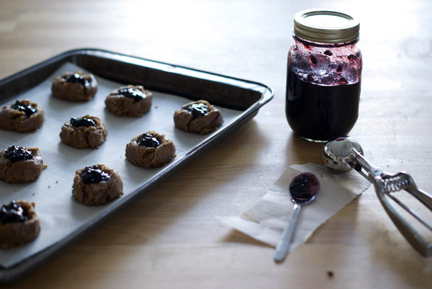 Almond Butter Blackberry Jam Thumbprint Cookies! Poppytalk