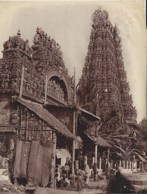 Entrance+to+the+Meenakshi+Sundareshvara+Temple+(Great+Pagoda)+-+Madurai,+Tamil+Nadu+1890's