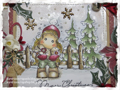 Sandra's Scrapsels: Merry XMas card