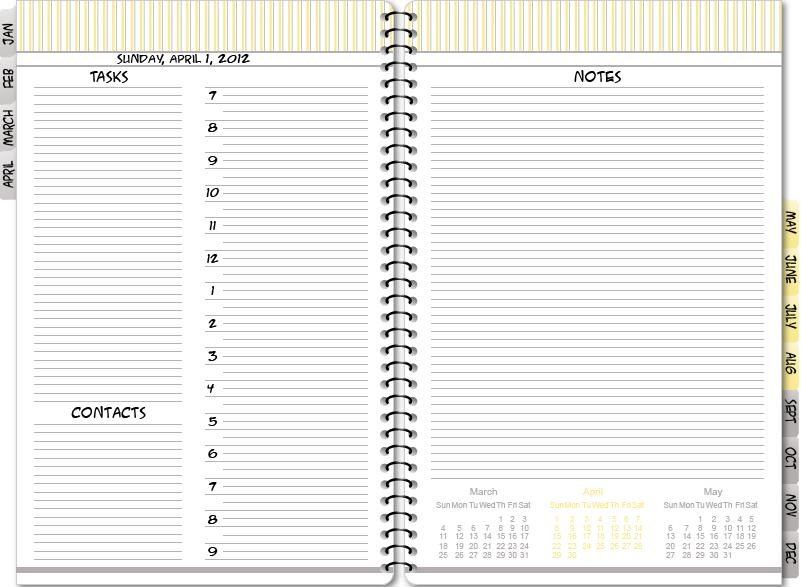 30 day planner template