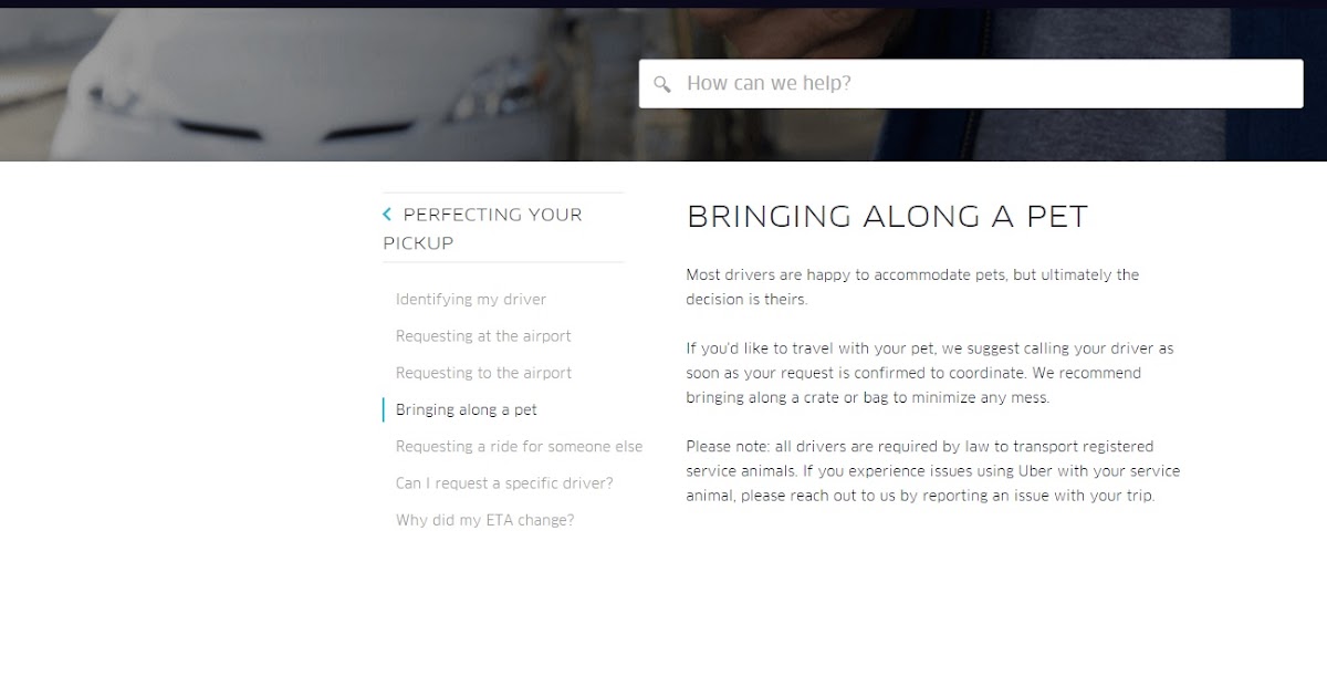 will uber transport pets