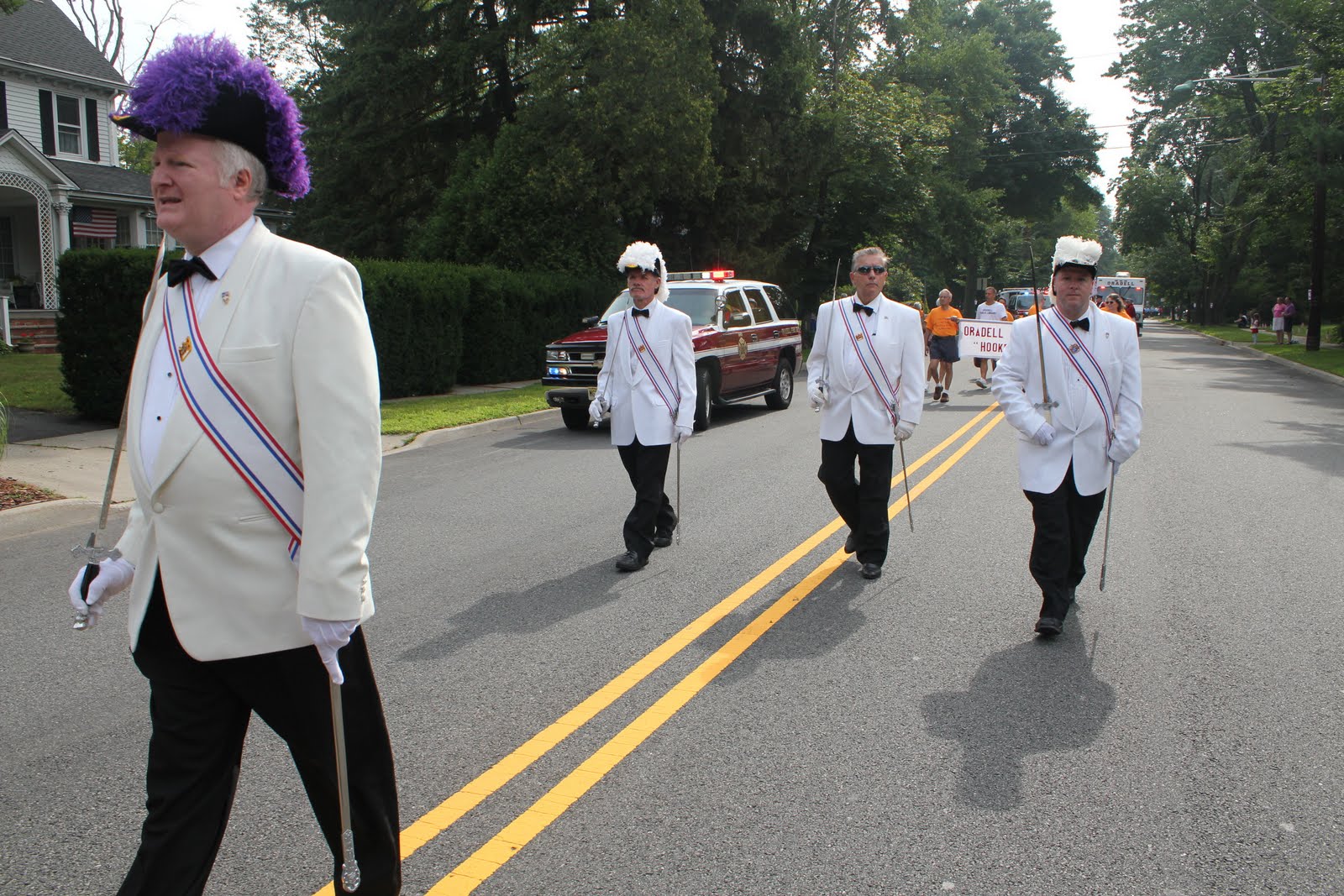 Knights of Columbus St Joseph Council 3814 Knights march at the 4th of