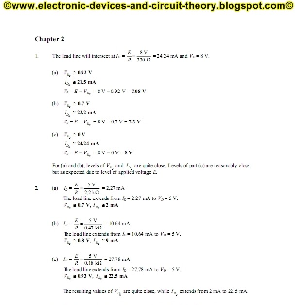 Electronic Devices And Circuit Theory Solution Chapter 2