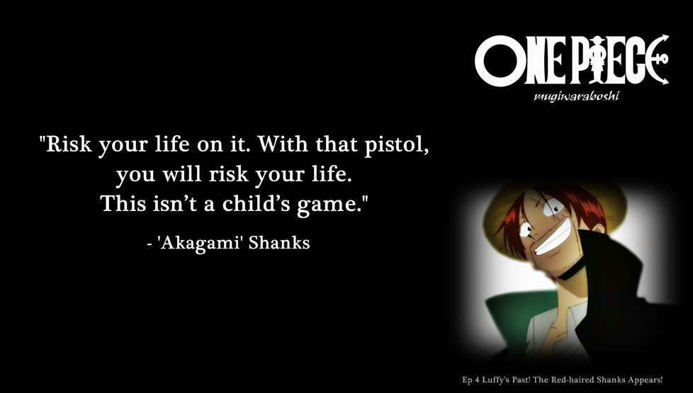 One Piece Shanks Quotes. QuotesGram