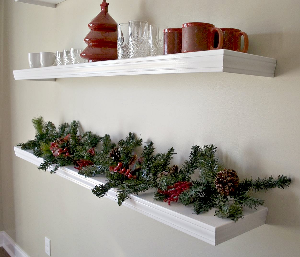 Low Country Living PB Knock Off Floating Shelves