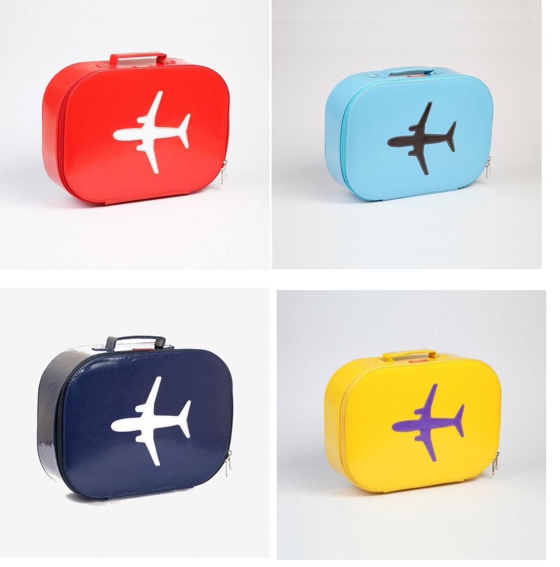 Purple Doughnuts Aeroplane Inspired Kids Suitcase by Bakker Made With Love