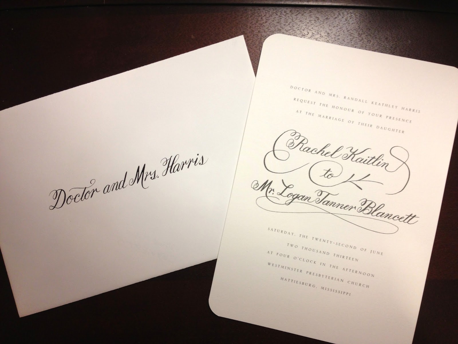 Easy calligraphy for wedding invitations picture
