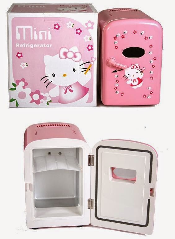Peti Sejuk Comel Hello Kitty Portable Mini Refrigerator (4L) 1 Year