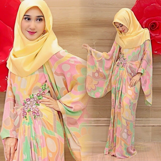Contoh Dress Muslim Wanita Terbaru 2015 Contoh Dress Muslim Wanita Terbaru 2015