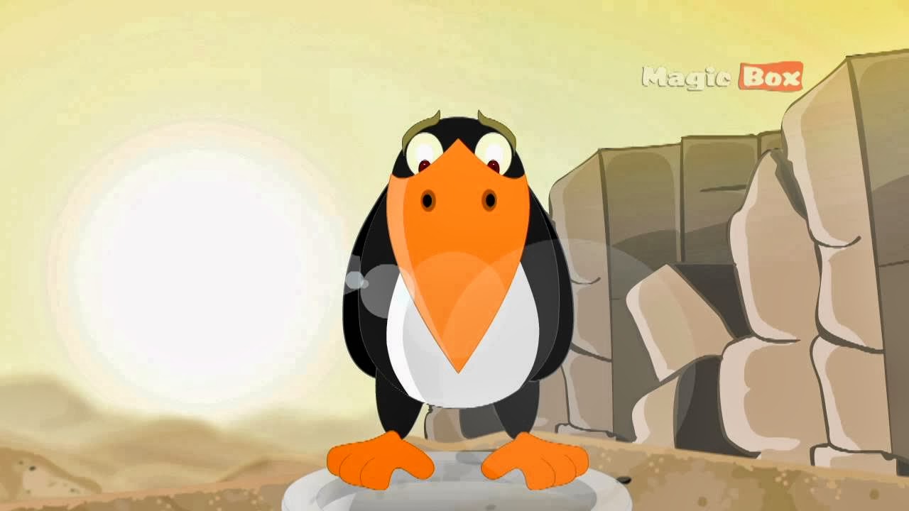 Thirsty Crow - English Animation Cartoon Stories - Kids Videos