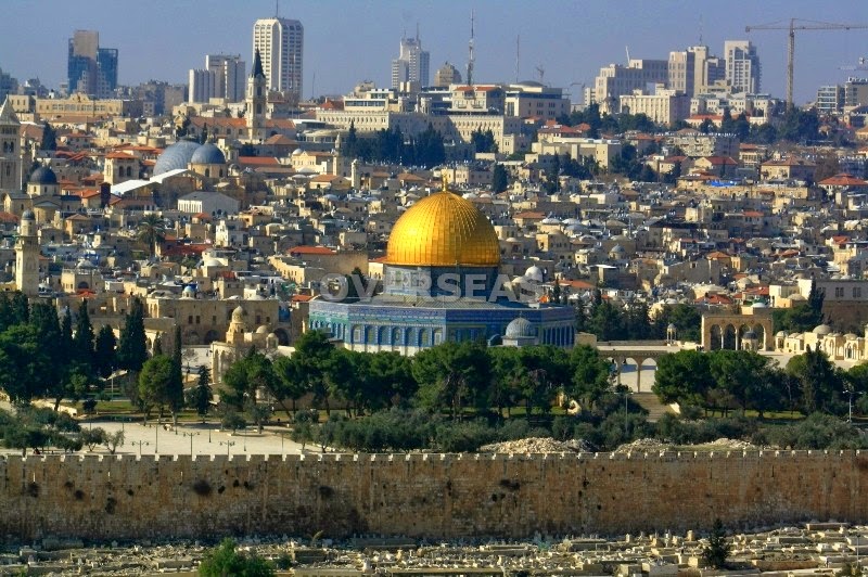 MONTE DE LOS OLIVOS, VIA DOLOROSA Y TEMPLO DE LA ROCA EN JERUSALEN